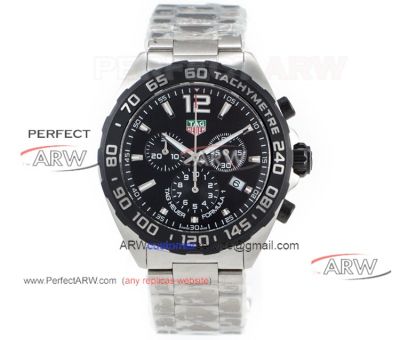 Best Quality Swiss Tag Heuer Formula 1 Black Dial Stainless Steel Replica Watches For Men